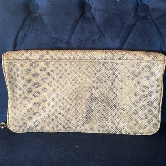 Tory Burch Snake Print Clutch - Picture 3 of 5
